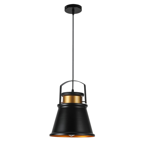 Abrila Pelícano Negro / Oro - Colgante Moderno 1xE27 25 cm