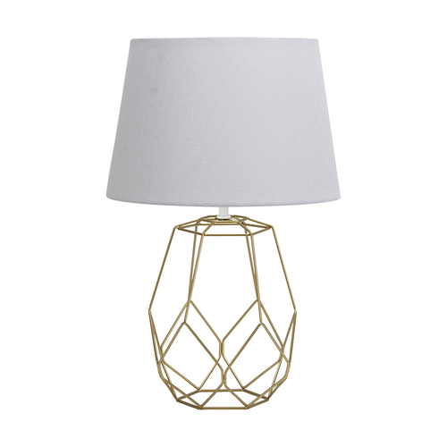 Abrila Labeo Oro - Lámpara Sobremesa Decoración 1xE27 33 cm