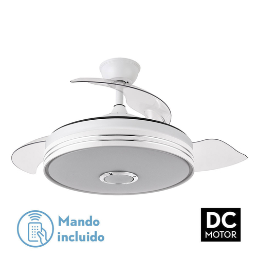 Abrila Matanuska Blanco - Ventilador de Techo Aspas Retráctiles 72 W A+