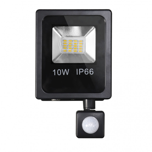 Abrila OLIVINO Negro - Proyector Led Sensor 10 W 6500K