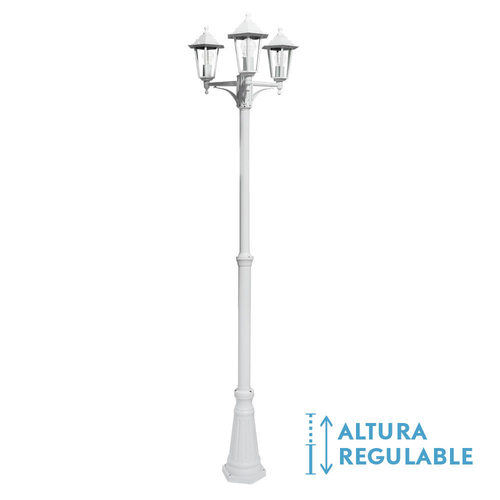 Abrila Auriga Blanco - Farola Aluminio / Cristal 44 IP