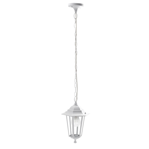 Abrila Auriga Blanco - Colgante Exterior Clásico Aluminio / Cristal 44 IP