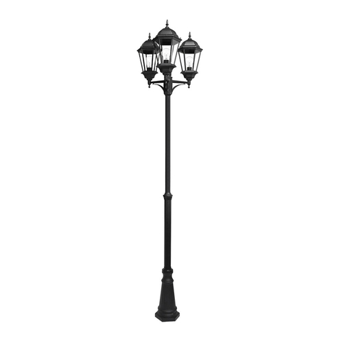 Abrila Regulus Negro - Farola Aluminio / Cristal 44 IP