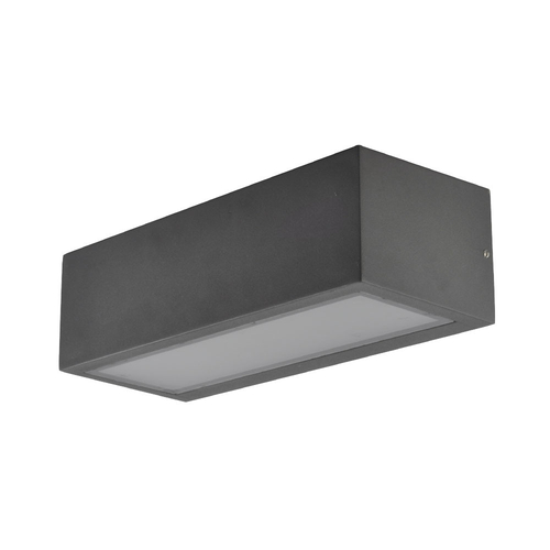 Abrila CONGA Gris Oscuro - Aplique Exterior Moderno Aluminio / Cristal 54 IP