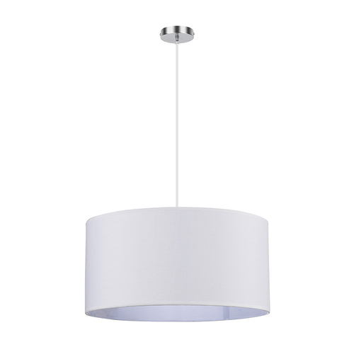 Abrila CHANZA Blanco / Cromo - Colgante Moderno 3xE27 50 cm