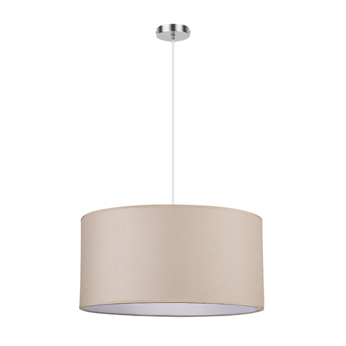 Abrila CHANZA Beige / Cromo - Colgante Moderno 3xE27 50 cm