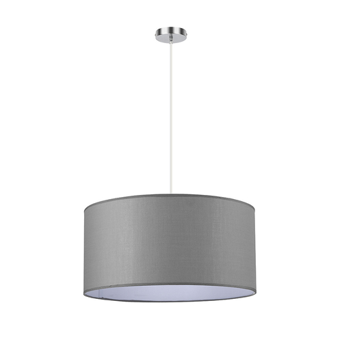 Abrila CHANZA Gris / Cromo - Colgante Moderno 3xE27 50 cm