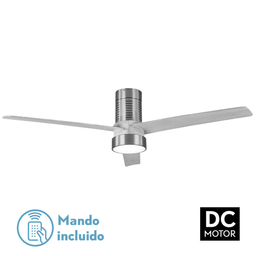 Abrila TEO Niquel/Gris - Ventilador de Techo Aspas Normales 24 W F