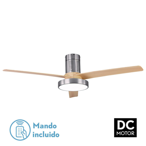 Abrila PAX Níquel / Haya - Ventilador de Techo Aspas Normales 40 W F