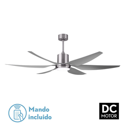 Abrila OTTO Níquel / Plata - Ventilador de Techo Aspas Normales 24 W F