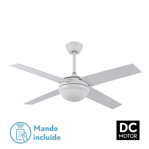 Abrila CIRO Blanco / Blanco - Haya - Ventilador de Techo Aspas Normales 220-240 V