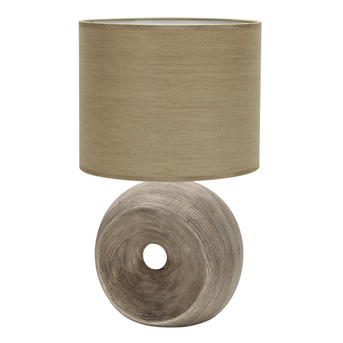 Abrila EA Beige - Lámpara Sobremesa Decoración 1xE27 30 cm