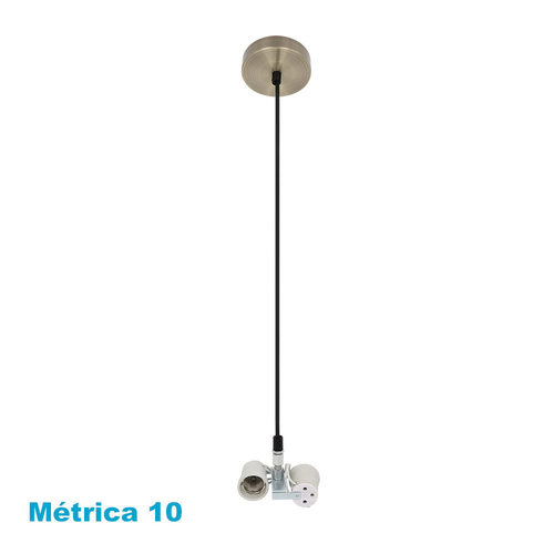 Abrila CARA Cuero - Accesorio Colgante 2xE27