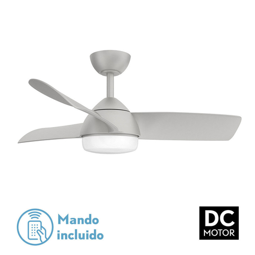 Abrila HAUR Plata - Ventilador de Techo Aspas Normales 24 W F