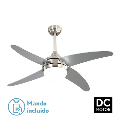 Abrila KLOD Níquel / Plata - Ventilador de Techo Aspas Normales 220-240 V