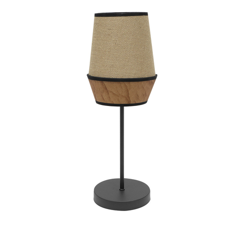 Abrila CAMPANA Saco/Marrón - Lámpara Sobremesa Moderno 1xE14 15 cm