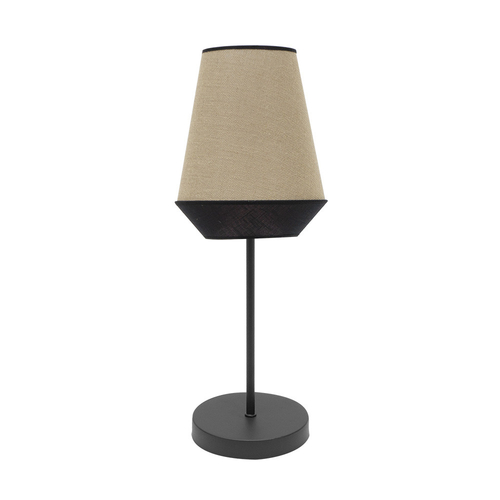 Abrila CAMPANA Saco/Negro - Lámpara Sobremesa Moderno 1xE14 15 cm