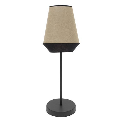 Abrila CAMPANA Saco/Negro - Lámpara Sobremesa Moderno 1xE27 25 cm