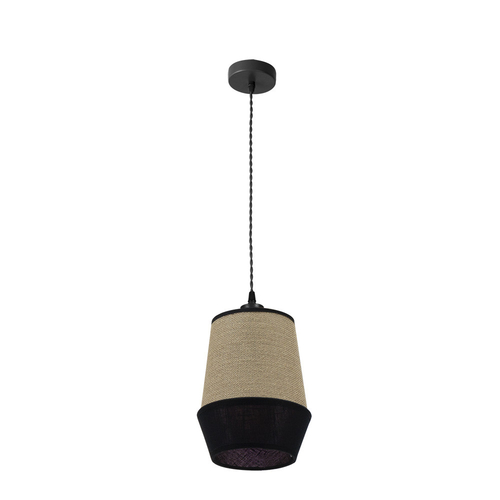 Abrila CAMPANA Saco/Negro - Colgante Moderno 1xE27 30 cm