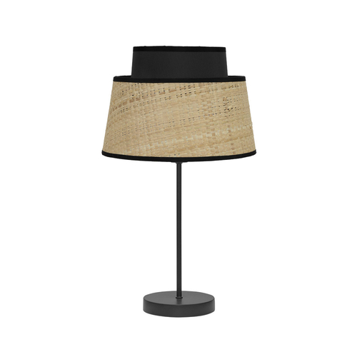 Abrila JIA Natural/Negro - Lámpara Sobremesa Moderno 1xE14 20 cm