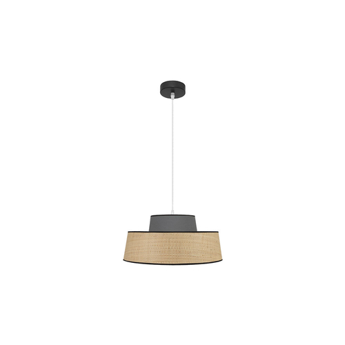 Abrila JIA Natural/Gris - Colgante Moderno 1xE27 40 cm