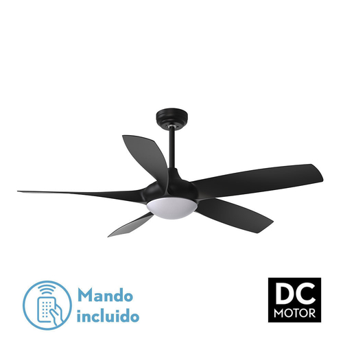 Abrila GALLEO Negro - Ventilador de Techo Aspas Normales 24 W F