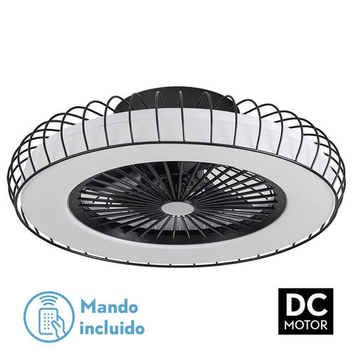 Abrila ALBONEZ Negro - Ventilador de Techo Plafón 72 W F