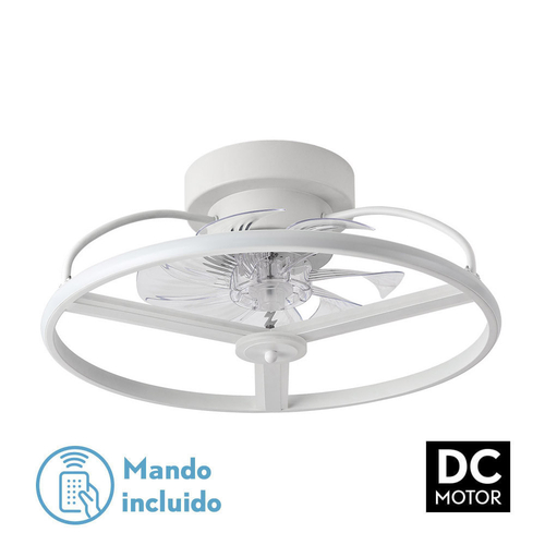 Abrila BORA Blanco - Ventilador de Techo Plafón 60 W F