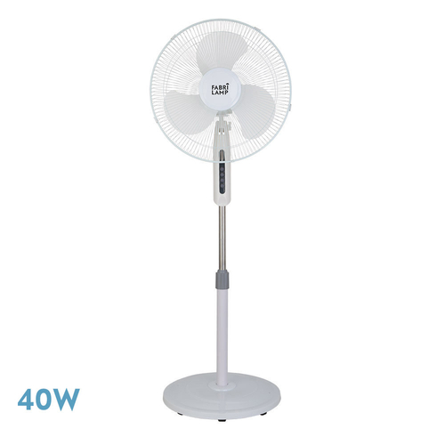 Abrila ETESIO Blanco - Ventilador de Pie 220-240 V