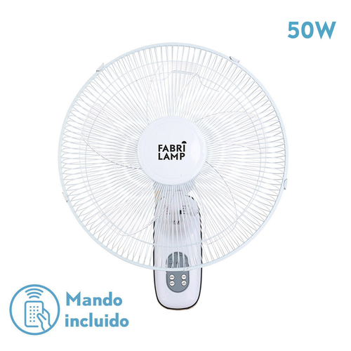 Abrila CUTA Blanco - Ventilador de Pared 220-240 V