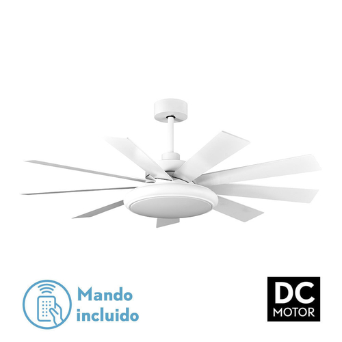 Abrila PIREO Blanco/Blanco-Blanco/Haya - Ventilador de Techo Aspas Normales 36 W F