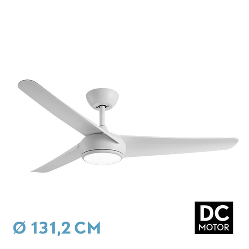 Abrila PATRAS Blanco - Ventilador de Techo Aspas Normales 24 W F