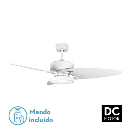 Abrila CROSS Blanco / Blanco - Haya - Ventilador de Techo Aspas Normales 30 W F