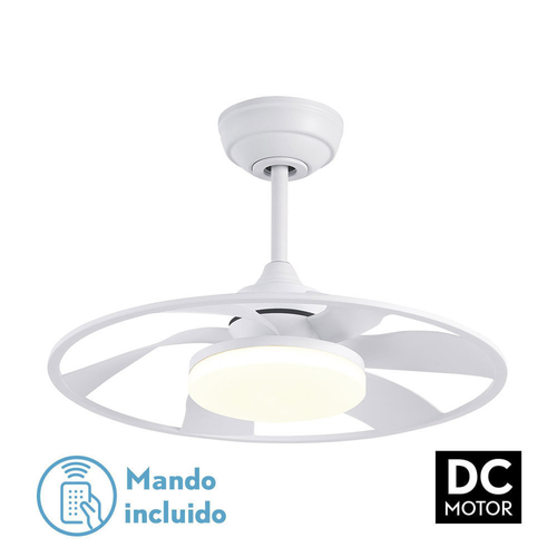 Abrila CELSIUS Blanco - Ventilador de Techo Plafón 26 W F