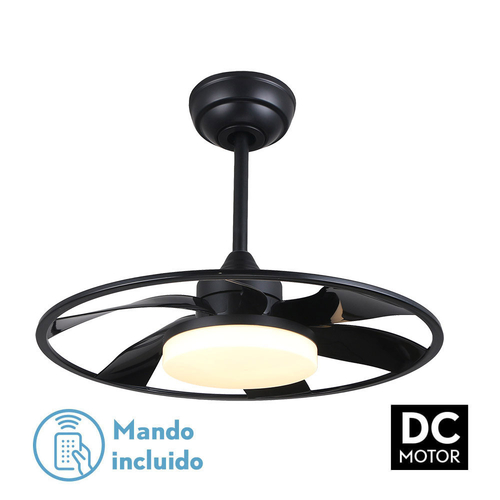 Abrila CELSIUS Negro - Ventilador de Techo Plafón 26 W F