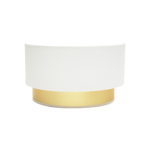 Abrila ANUSKA Blanco / Oro - Aplique Moderno 1xE27