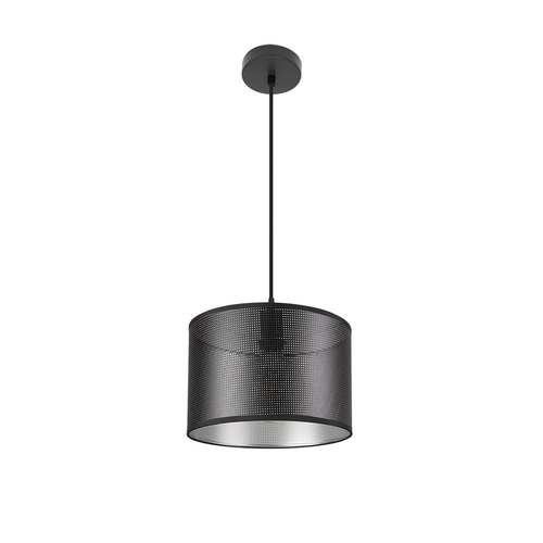 Abrila ANASTASIA Negro / Plata - Colgante Moderno 1xE27 30 cm