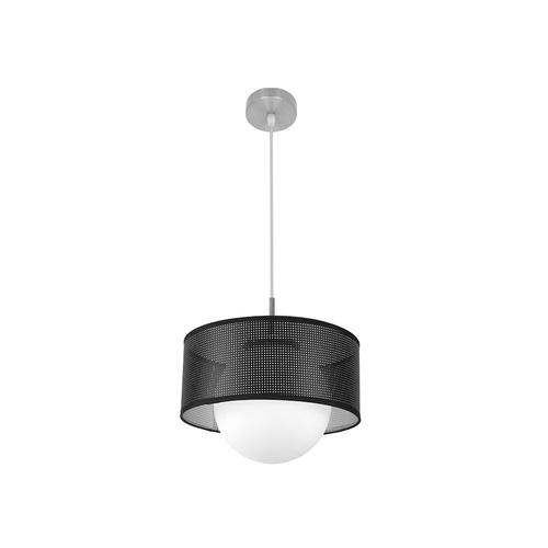 Abrila COSMICO Níquel/Negro-Plata - Colgante Moderno 1xE27 30 cm