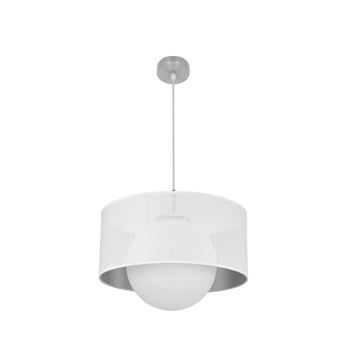 Abrila COSMICO Níquel/Blanco-Plata - Colgante Moderno 1xE27 40 cm