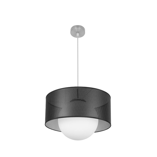 Abrila COSMICO Níquel/Negro-Plata - Colgante Moderno 1xE27 40 cm