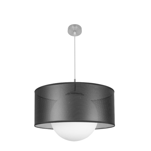 Abrila COSMICO Níquel/Negro-Plata - Colgante Moderno 1xE27 50 cm