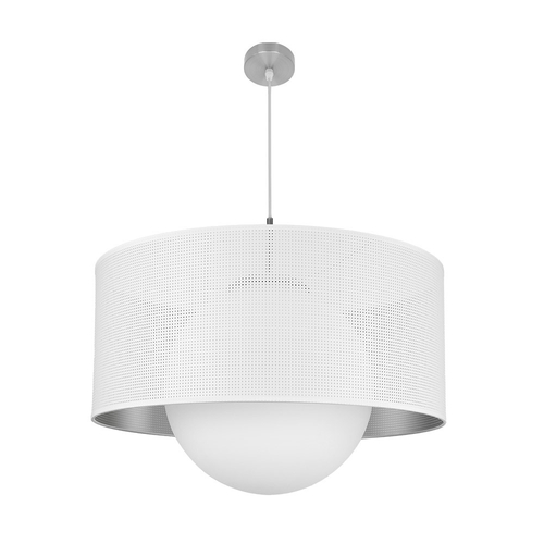 Abrila COSMICO Níquel/Blanco-Plata - Colgante Moderno 1xE27 60 cm