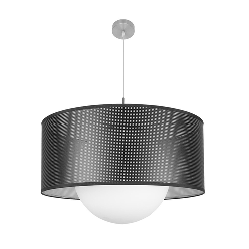 Abrila COSMICO Níquel/Negro-Plata - Colgante Moderno 1xE27 60 cm