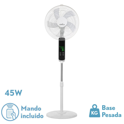 Abrila RODIUM Blanco - Ventilador de Pie 220-240 V