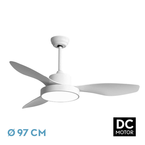 Abrila Hayate Blanco - Ventilador de Techo Aspas Normales 24 W E