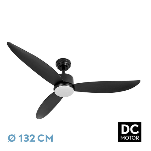 ABRILA GENIL Negro - Ventilador de Techo Aspas Normales 24 W F