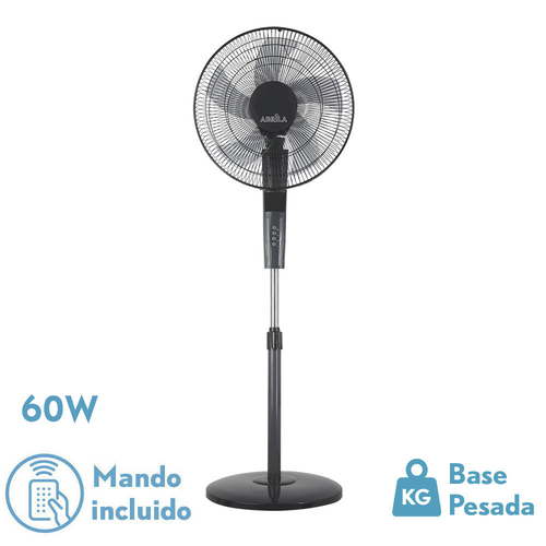 Abrila RAYO Gris/Negro - Ventilador de Pie 220-240 V