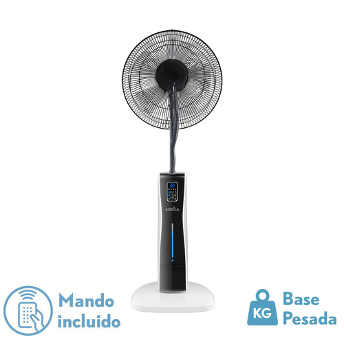 Abrila CORVO Blanco / Negro - Ventilador de Pie 220-240 V