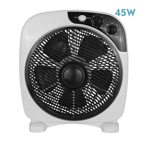 Abrila BORJA Blanco / Negro - Ventilador de Sobremesa 220-240 V