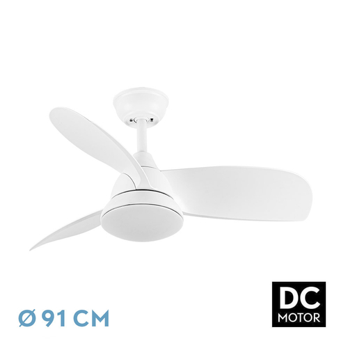 Abrila ATOMO Blanco - Ventilador de Techo Aspas Normales 24 W E